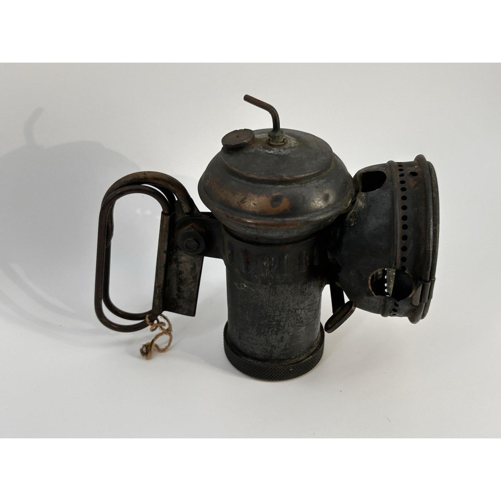 Vintage‎ Columbia C Hine-Watt Bicycle Carbide Lamp Motorcycle Light Jeweled